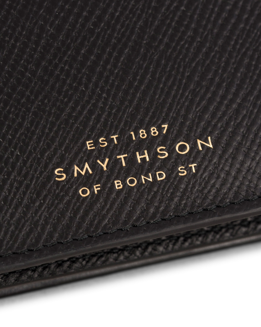 Herren | Smythson Panama Business Card Case Black Leather | Smythson | Panama Business Card Case Black Leather