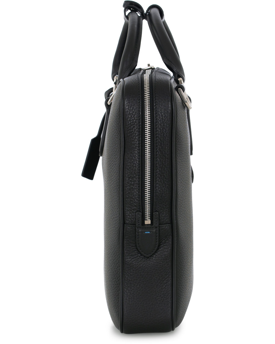 Herren | Smythson Burlington Slim Briefcase Black Deerskin | Smythson | Burlington Slim Briefcase Black Deerskin