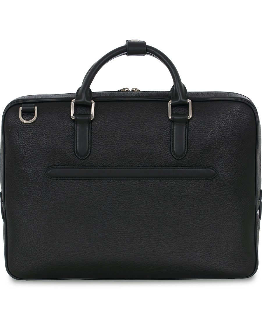 Herren | Smythson Burlington Slim Briefcase Black Deerskin | Smythson | Burlington Slim Briefcase Black Deerskin