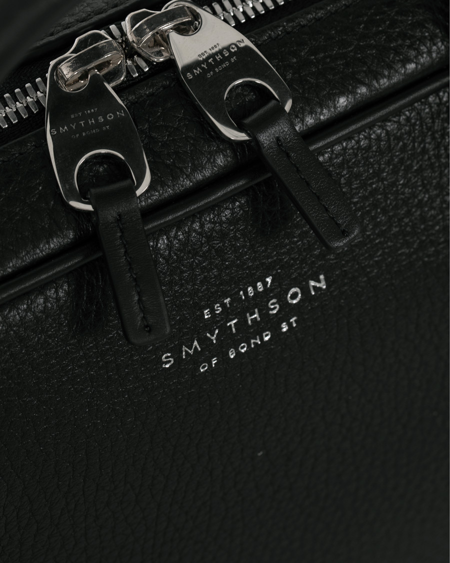 Herren | Smythson Burlington Slim Briefcase Black Deerskin | Smythson | Burlington Slim Briefcase Black Deerskin