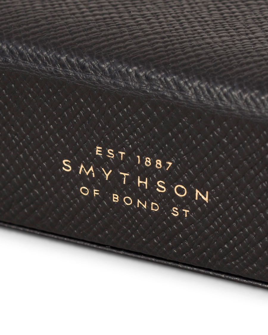 Herren | Smythson Panama Cufflink Box Black Printed Calf | Smythson | Panama Cufflink Box Black Printed Calf