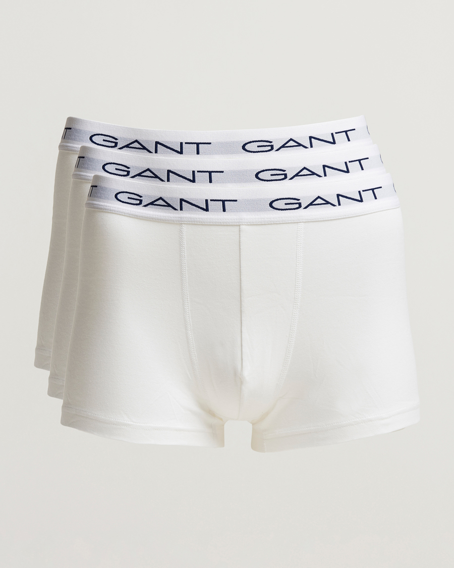 Herren | Unterwäsche | GANT | 3-Pack Trunk Boxer White