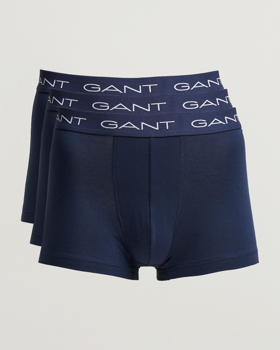 Herren | Unterwäsche | GANT | 3-Pack Trunk Boxer Navy