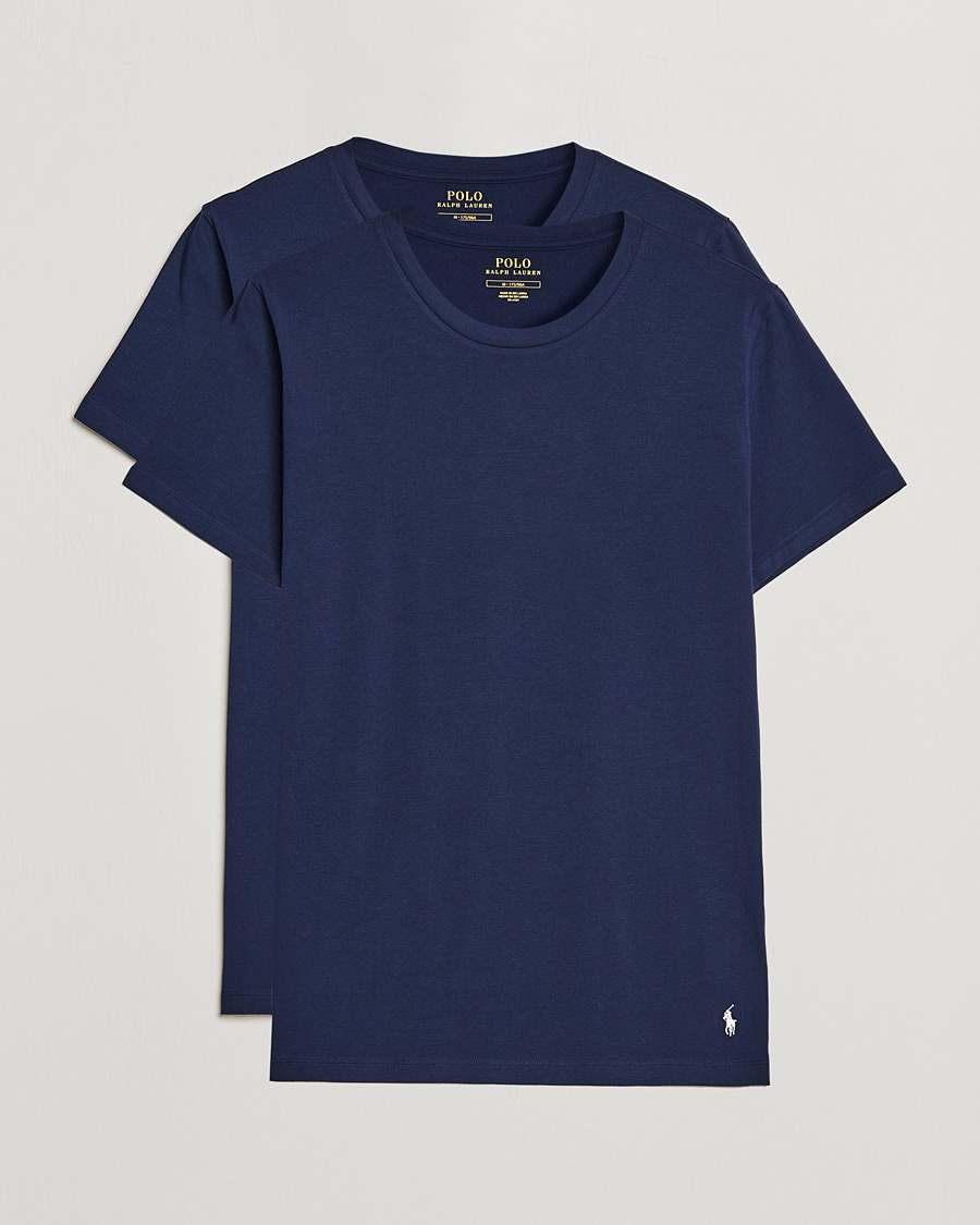 Herren | T-Shirts | Polo Ralph Lauren | 2-Pack Cotton Stretch T-Shirt Cruise Navy