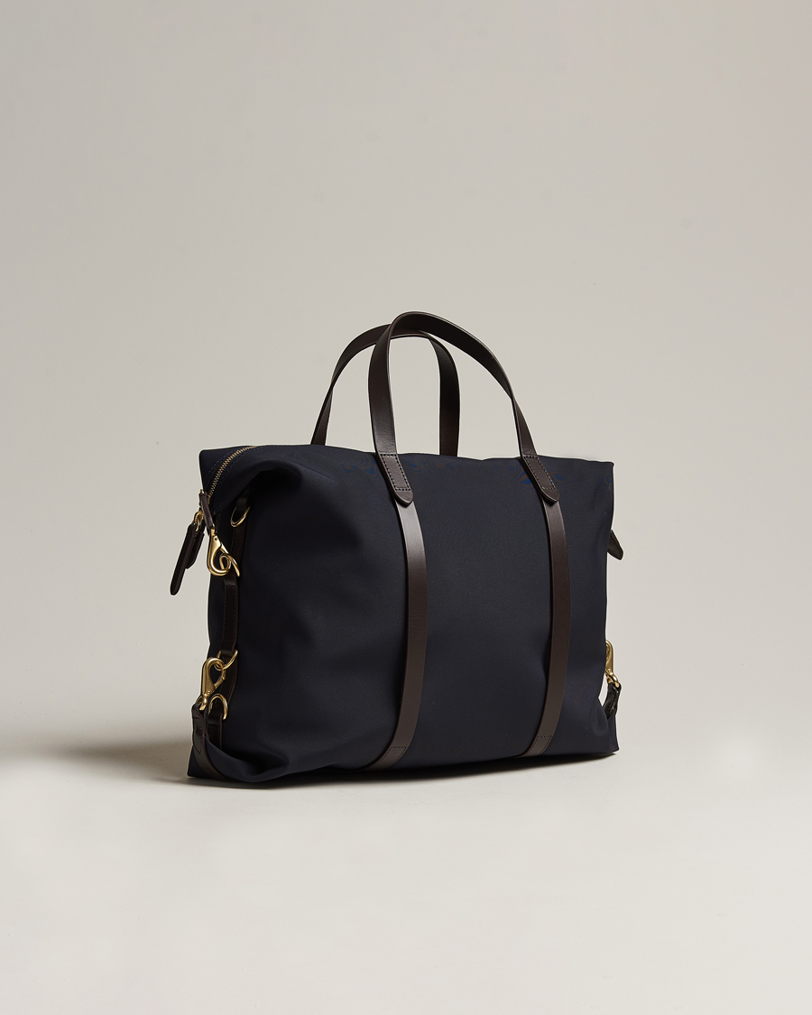 Herren | Taschen | Mismo | M/S Utility Nylon Duffle Bag Navy/Dark Brown