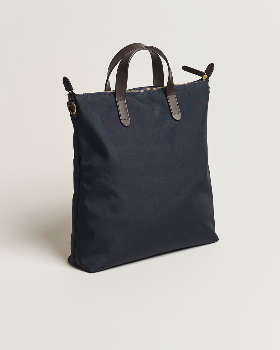 Herren | Mismo M/S Canvas Shopper Navy/Dark Brown | Mismo | M/S Canvas Shopper Navy/Dark Brown