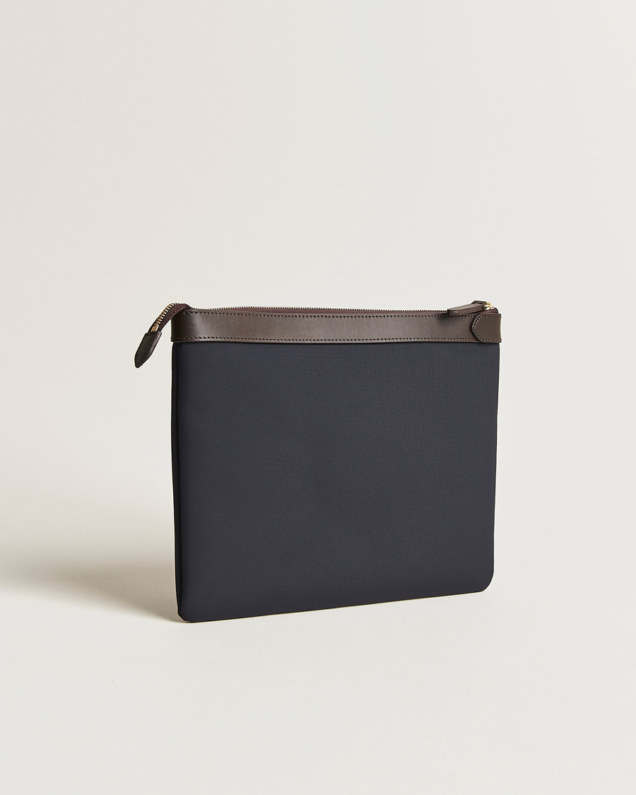 Herren | Taschen | Mismo | M/S Nylon Pouch Large Navy/Dark Brown
