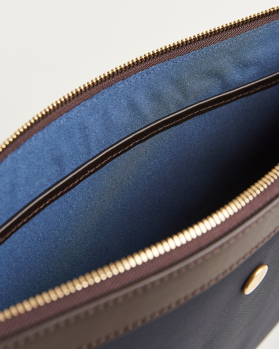 Herren | Taschen | Mismo | M/S Nylon Pouch Large Navy/Dark Brown