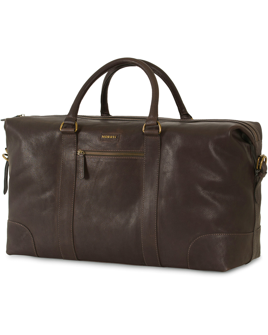 Herren | Morris Leather Weekendbag Dark Brown | Morris | Leather Weekendbag Dark Brown