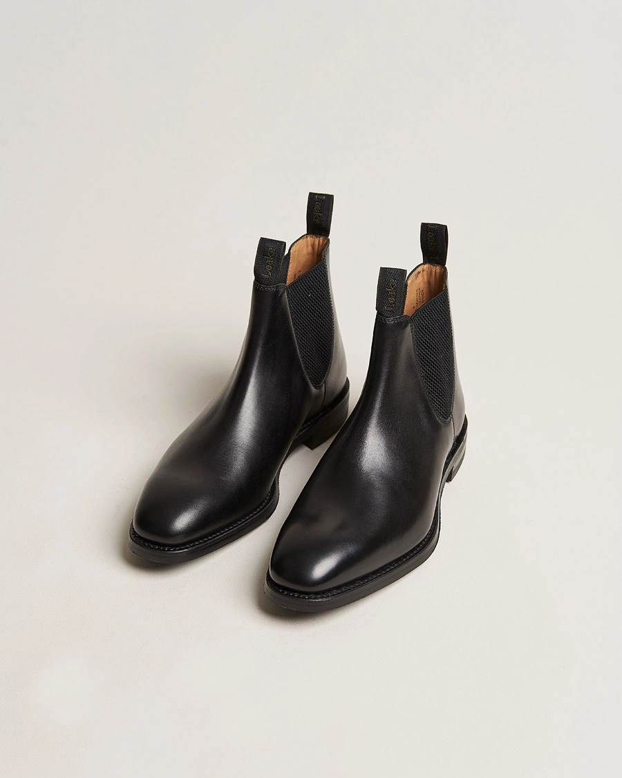 Herren | Schwarze Stiefel | Loake 1880 | Chatsworth Chelsea Boot Black Calf