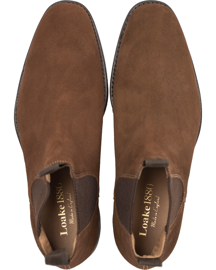 Herren | Loake 1880 Chatsworth Chelsea Boot Brown Suede | Loake 1880 | Chatsworth Chelsea Boot Brown Suede