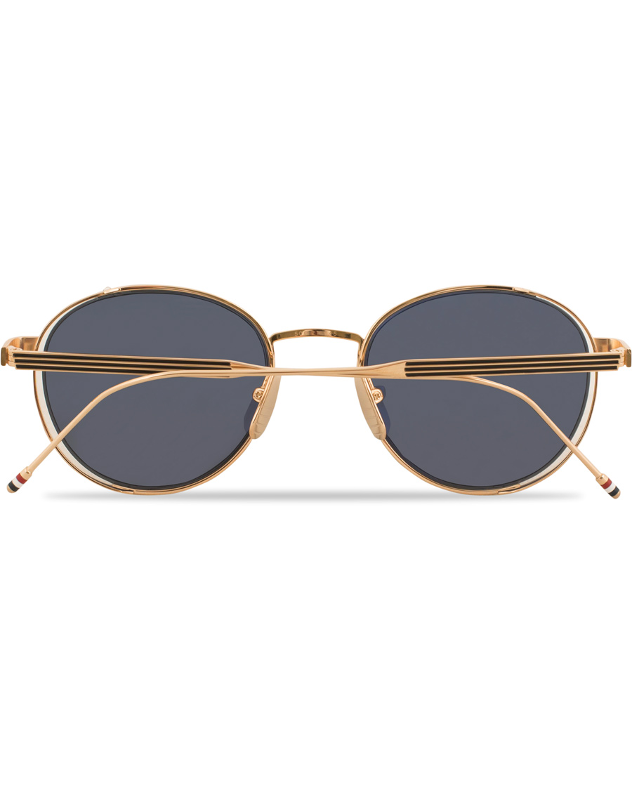 Herren | Thom Browne TB-106 Sunglasses Dark Grey/12 Carat Gold | Thom Browne | TB-106 Sunglasses Dark Grey/12 Carat Gold