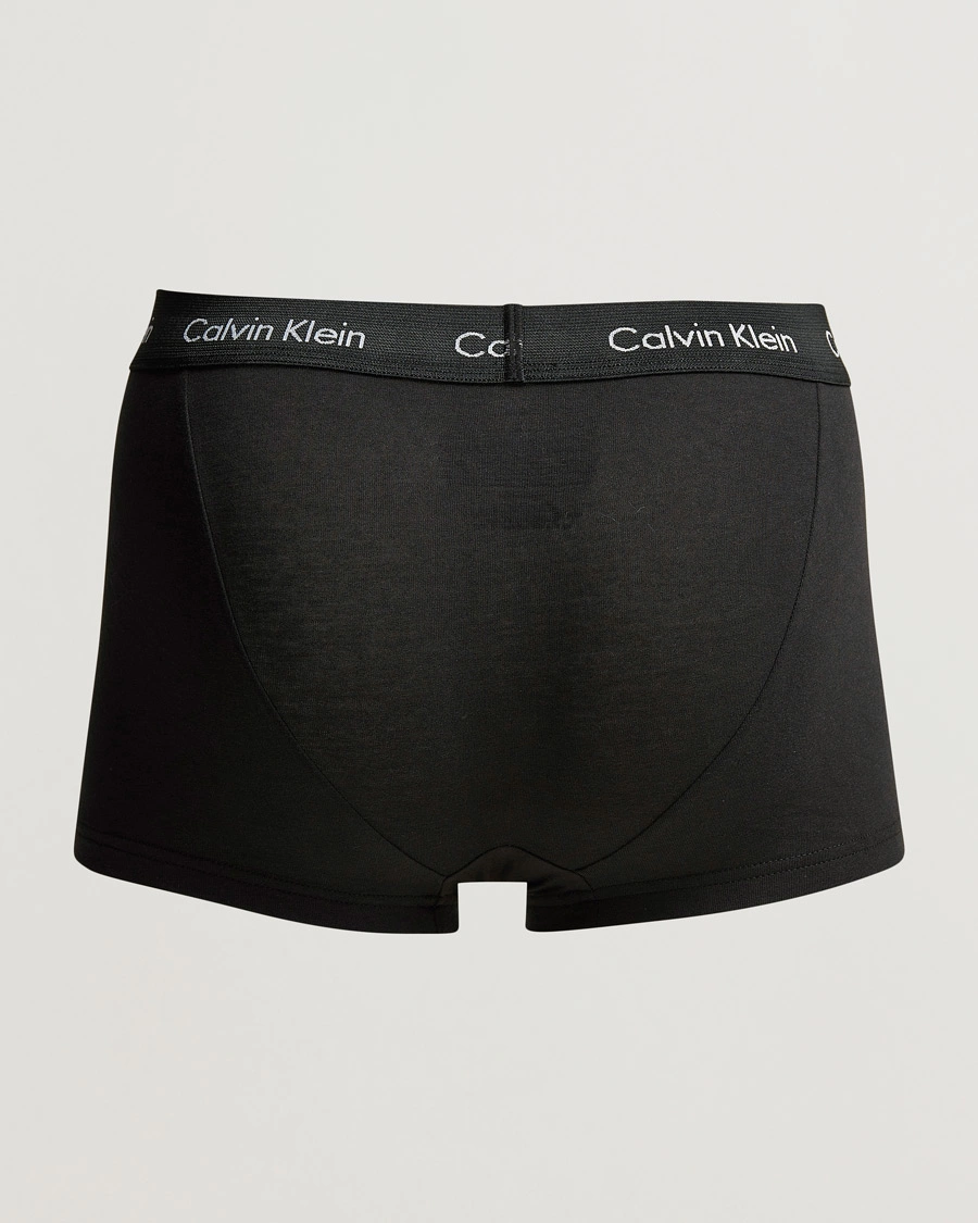 Herren |  | Calvin Klein | Cotton Stretch Low Rise Trunk 3-pack Blue/Black/Cobolt