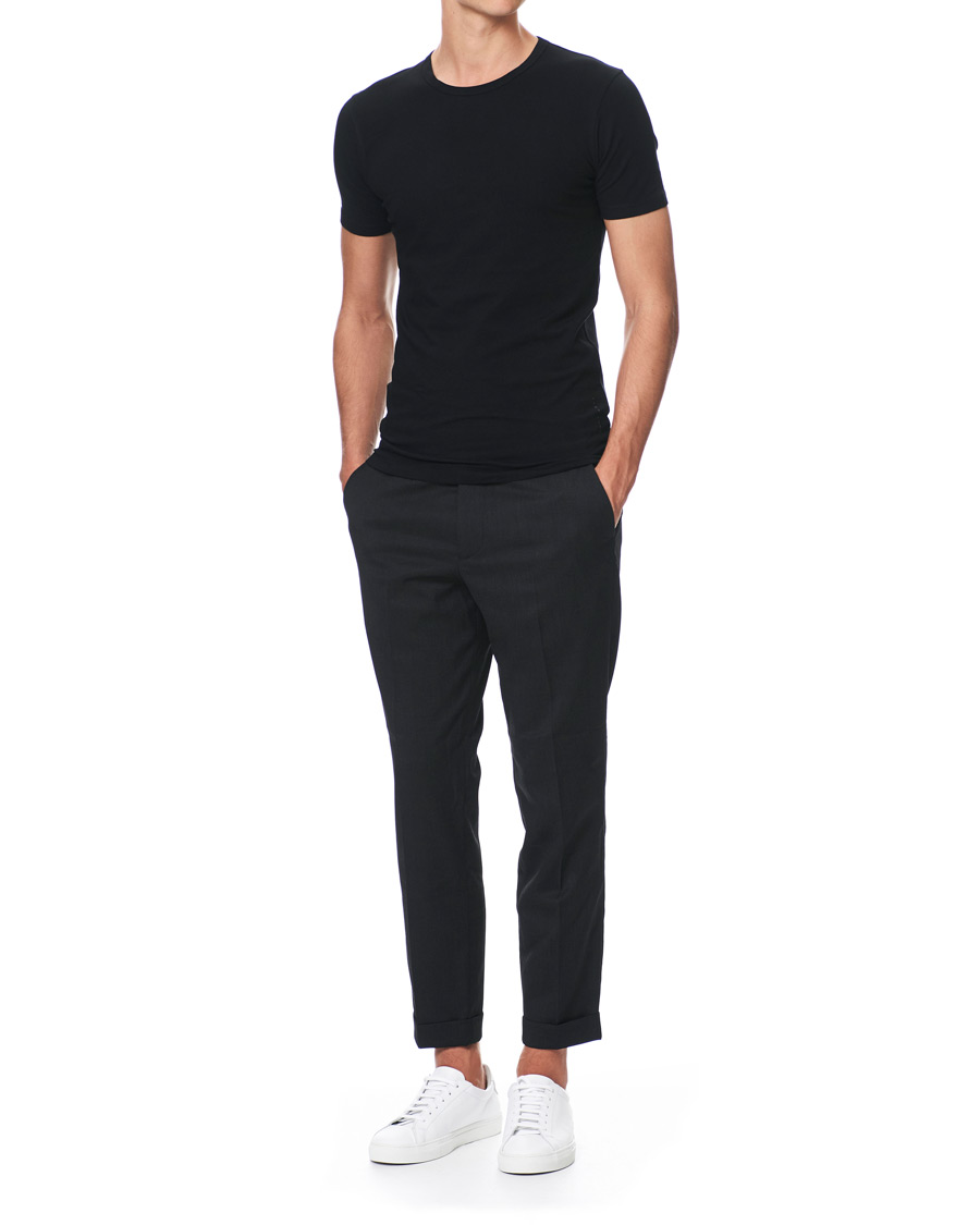 Herren | T-Shirts | BOSS BLACK | BOSS 2-Pack Crew Neck Slim Fit Tee Black
