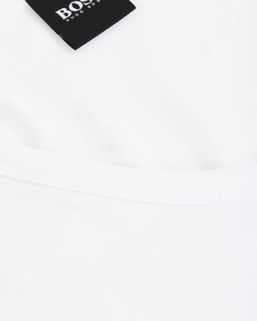 Herren | T-Shirts | BOSS BLACK | BOSS 2-Pack V-Neck Slim Fit Tee White