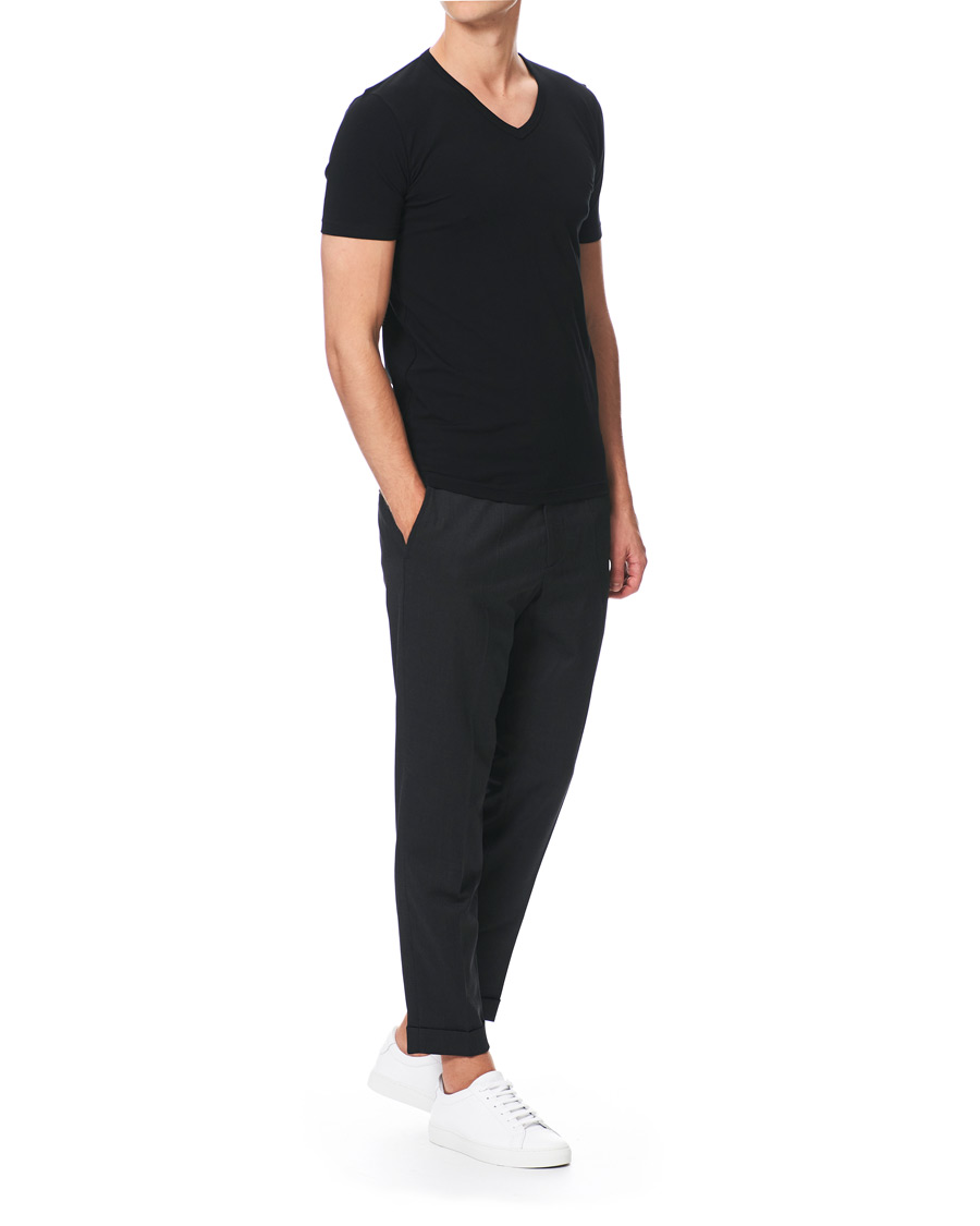 Herren | T-Shirts | BOSS BLACK | BOSS 2-Pack V-Neck Slim Fit Tee Black