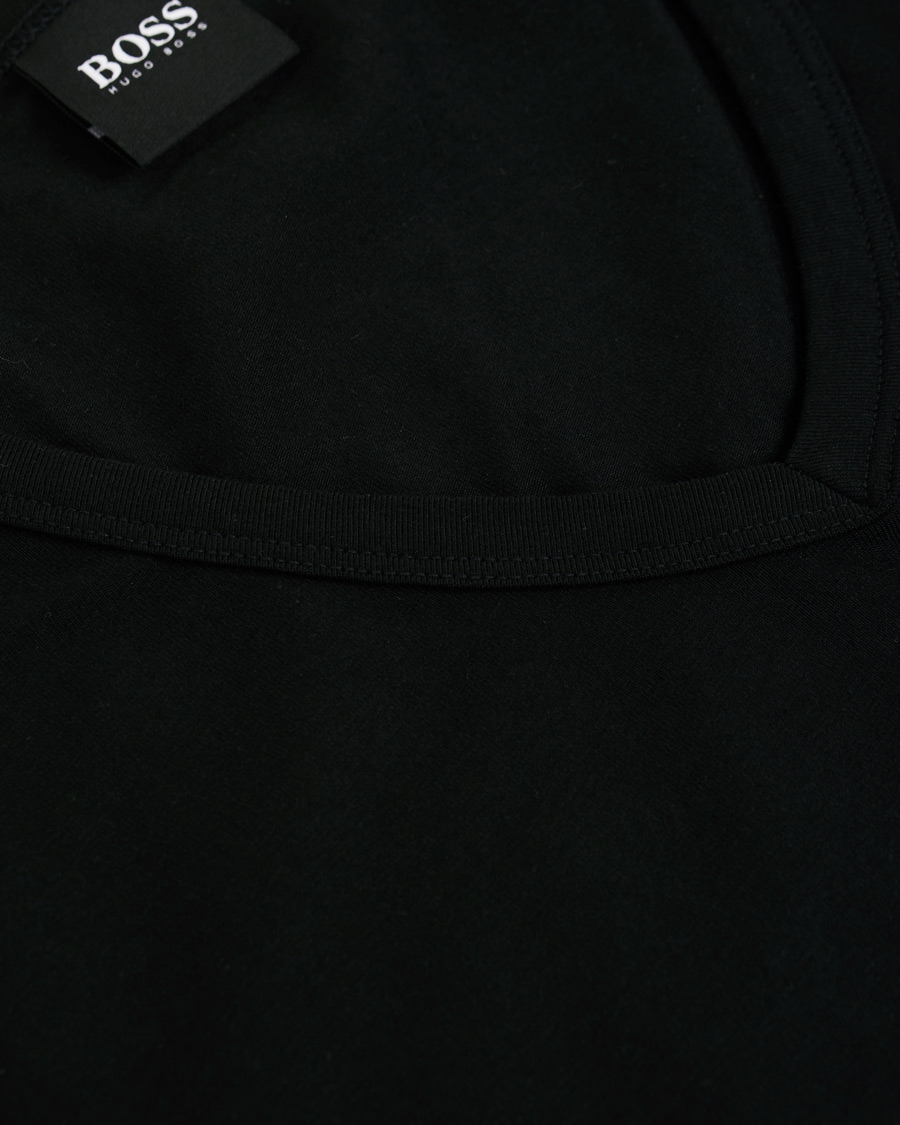 Herren | T-Shirts | BOSS BLACK | BOSS 2-Pack V-Neck Slim Fit Tee Black