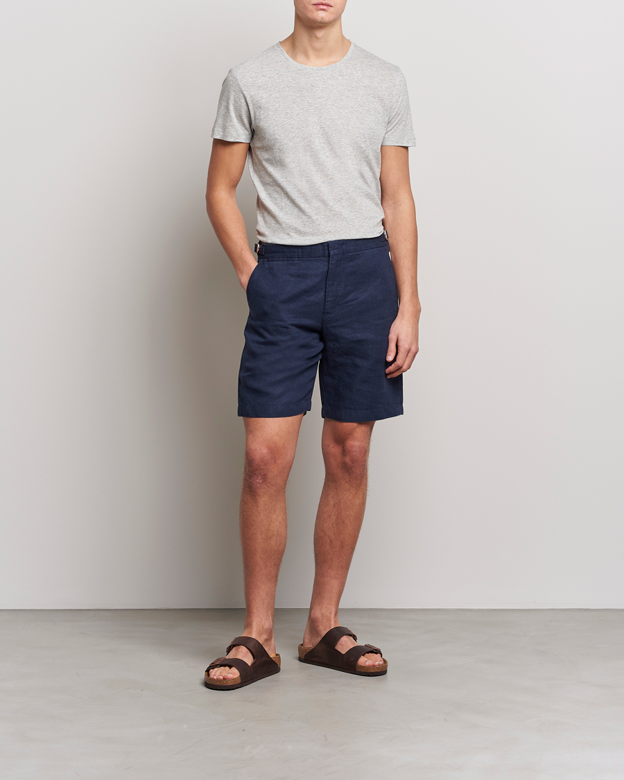 Herren | T-Shirts | Orlebar Brown | OB Crew Neck Tee Mid Grey Melange