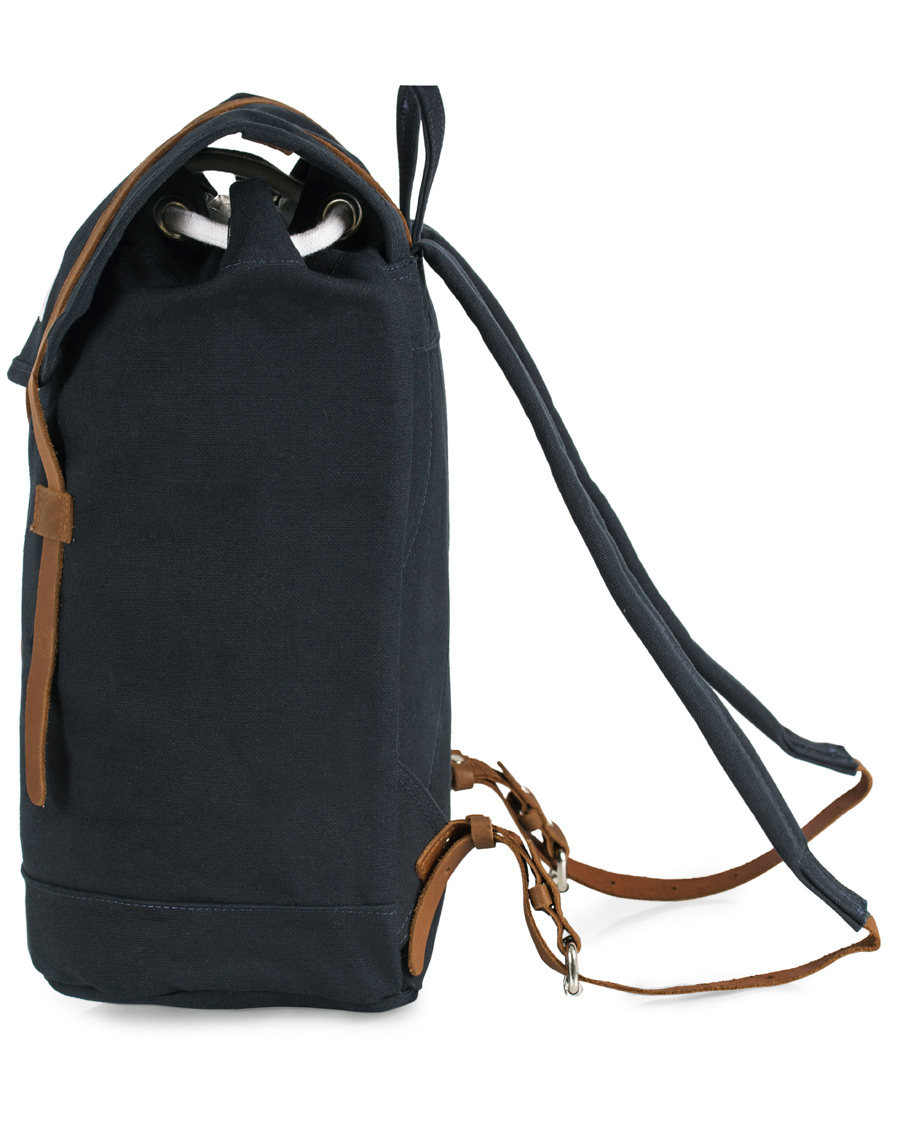 Herren | Sandqvist Stig Canvas Backpack Blue | Sandqvist | Stig Canvas Backpack Blue