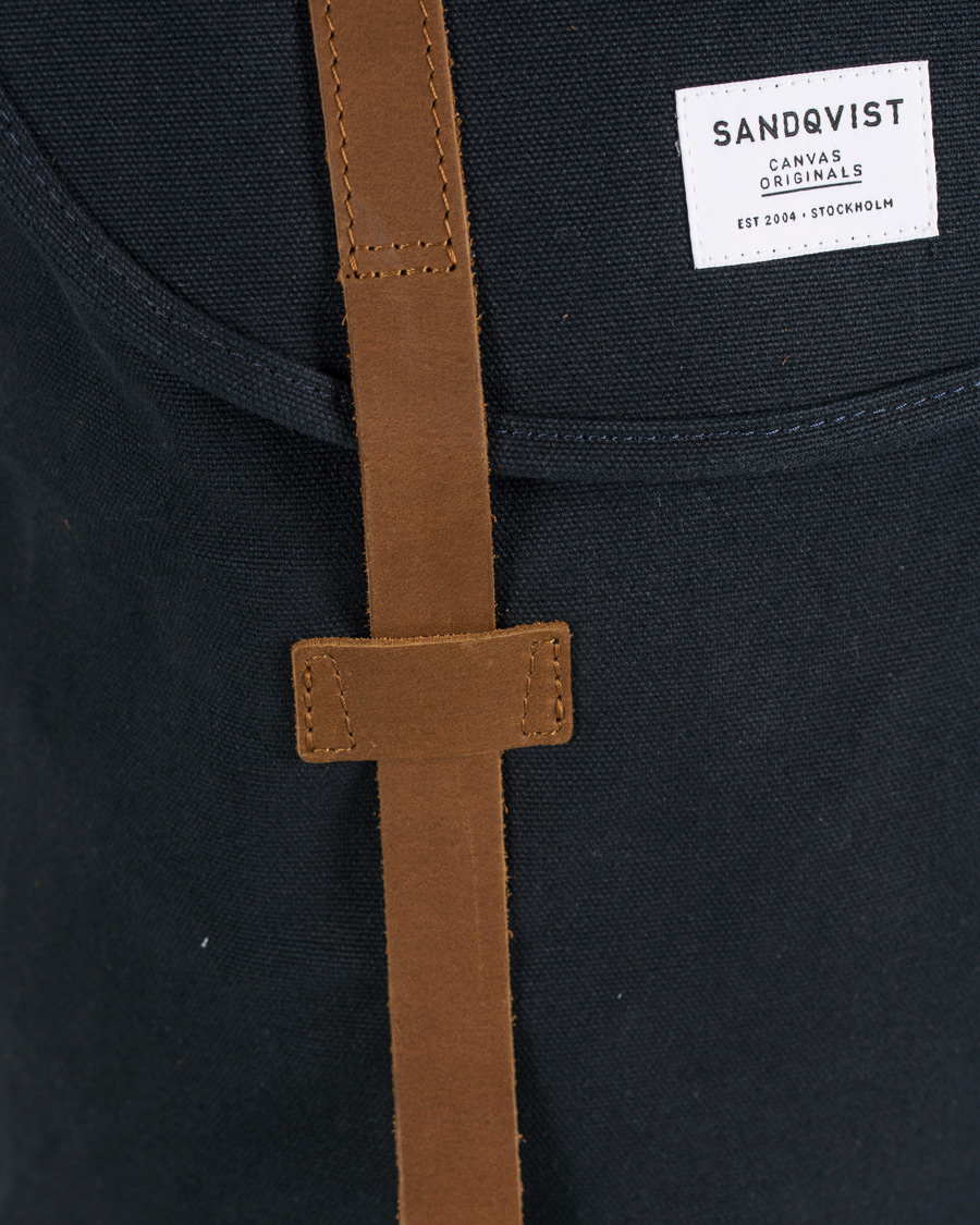 Herren | Sandqvist Stig Canvas Backpack Blue | Sandqvist | Stig Canvas Backpack Blue