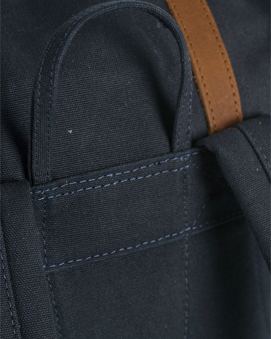 Herren | Sandqvist Stig Canvas Backpack Blue | Sandqvist | Stig Canvas Backpack Blue