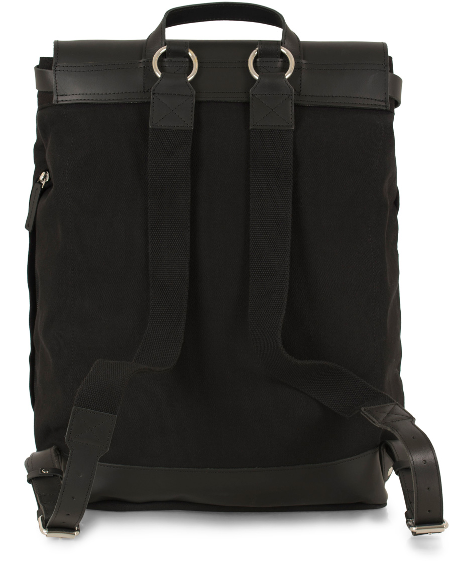 Herren | Sandqvist Hege Canvas Backpack Black | Sandqvist | Hege Canvas Backpack Black