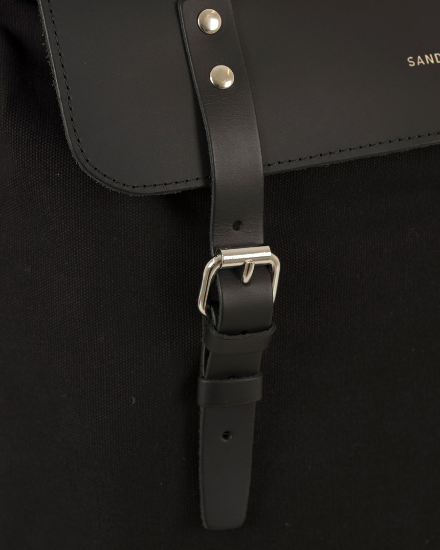 Herren | Sandqvist Hege Canvas Backpack Black | Sandqvist | Hege Canvas Backpack Black