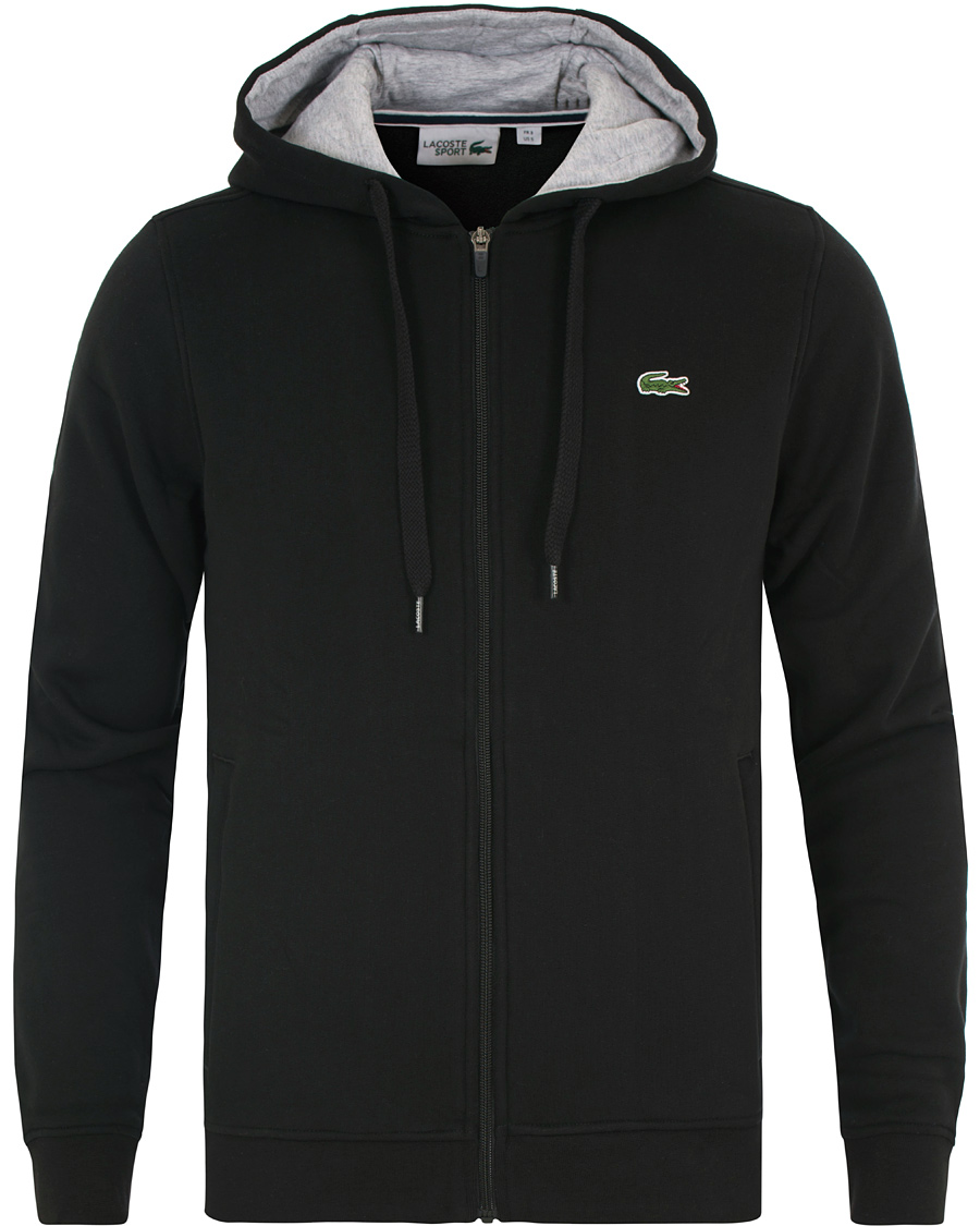 Herren | Pullover | Lacoste | Full Zip Hoodie Sweatshirt Noir