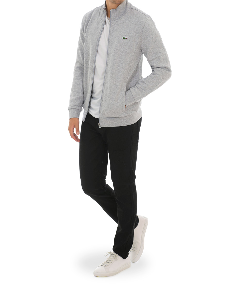 Herren | Pullover | Lacoste | Zip Trough Sweatshirt Argent Chine