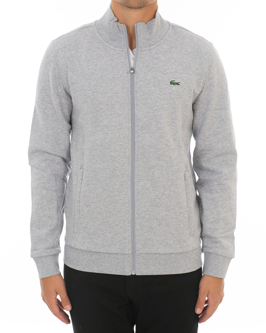 Herren | Pullover | Lacoste | Zip Trough Sweatshirt Argent Chine