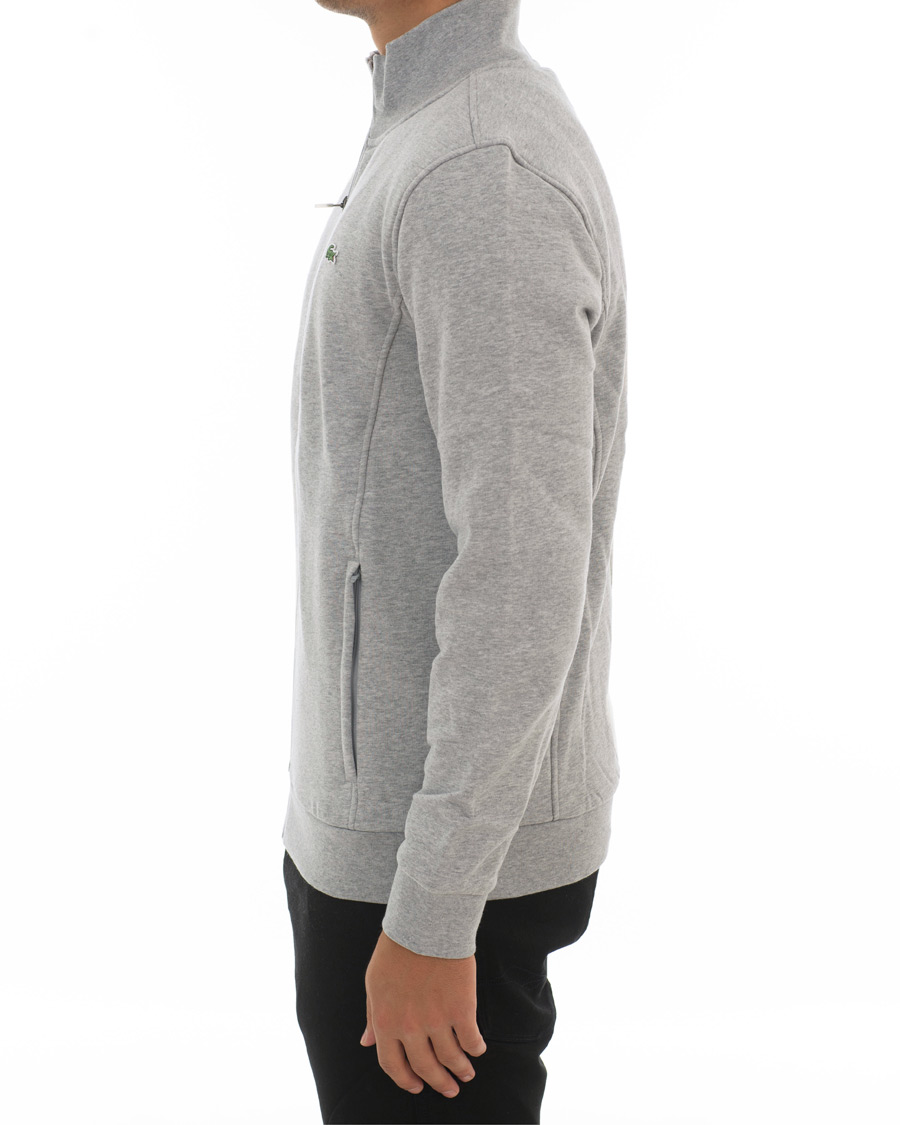 Herren | Pullover | Lacoste | Zip Trough Sweatshirt Argent Chine