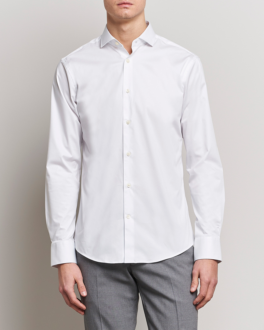 Herren | Business & Beyond | Tiger of Sweden | Farell 5 Stretch Shirt White