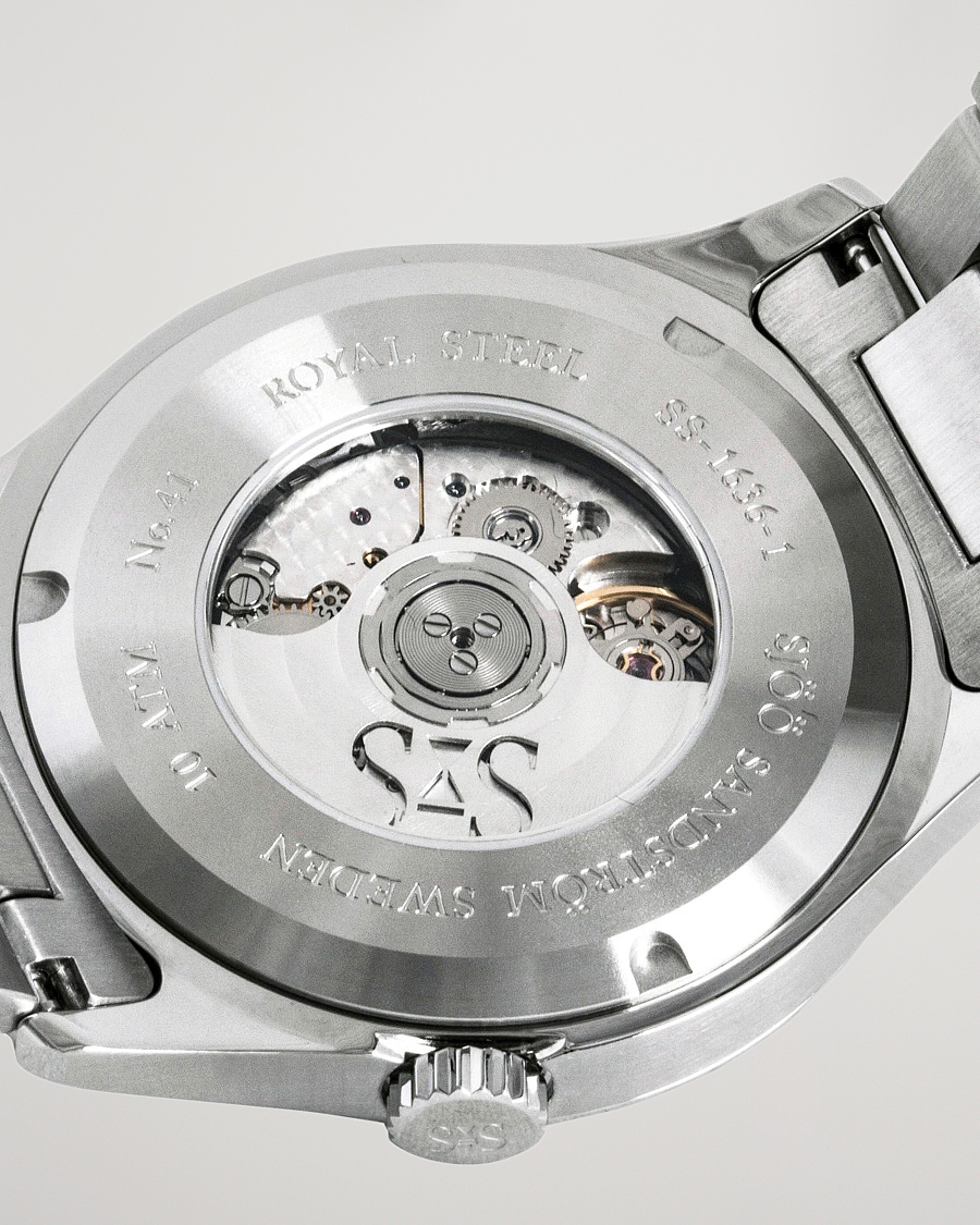 Herren | Sjöö Sandström Royal Steel Classic 36mm Black with Steel | Sjöö Sandström | Royal Steel Classic 36mm Black with Steel