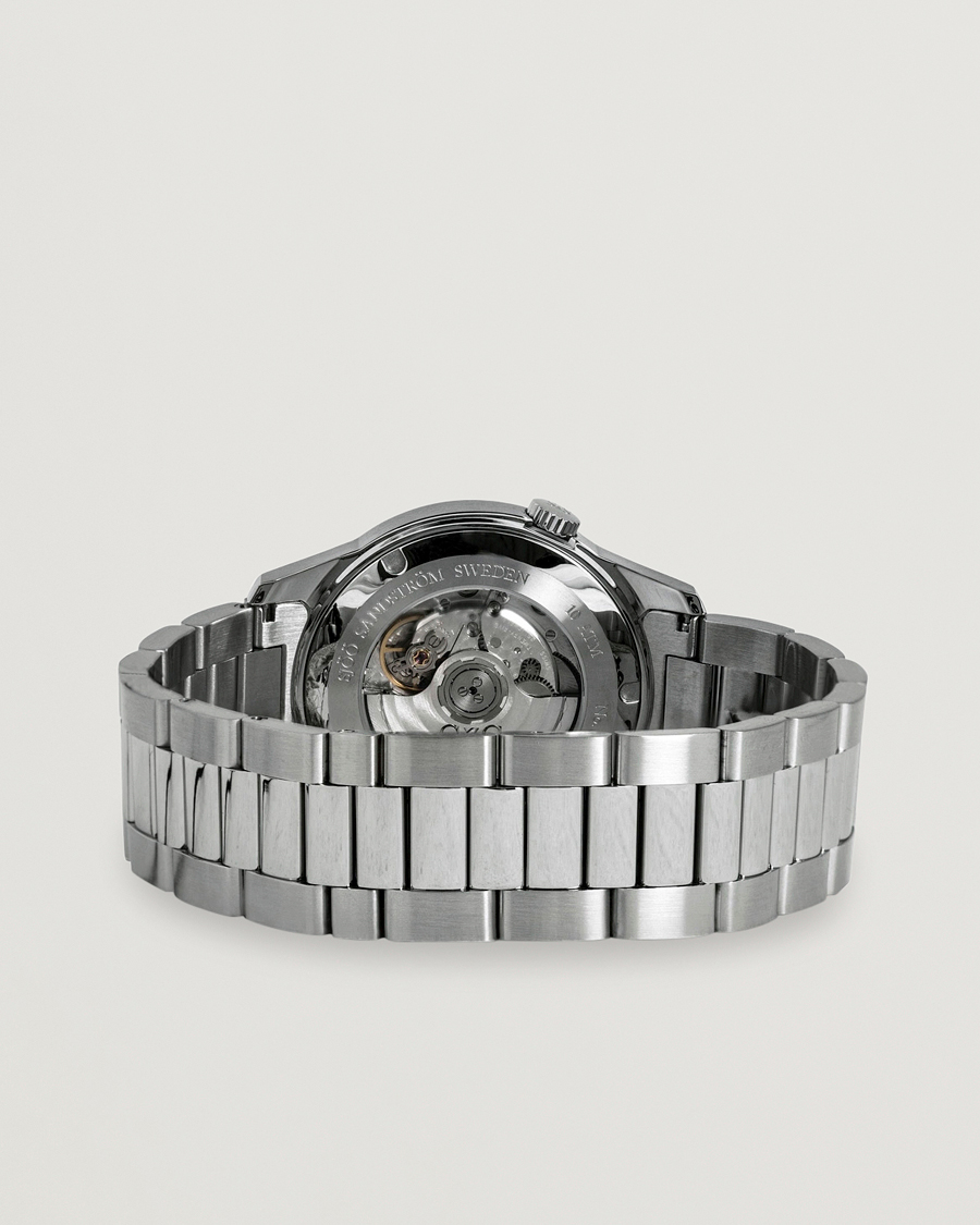 Herren | Fine watches | Sjöö Sandström | Royal Steel Classic 41mm Black and Steel