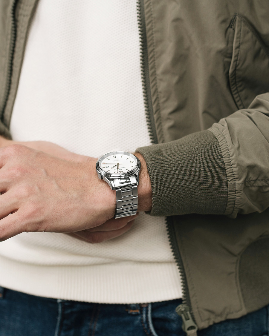 Herren | Sjöö Sandström Royal Steel Classic 41mm White and Steel | Sjöö Sandström | Royal Steel Classic 41mm White and Steel