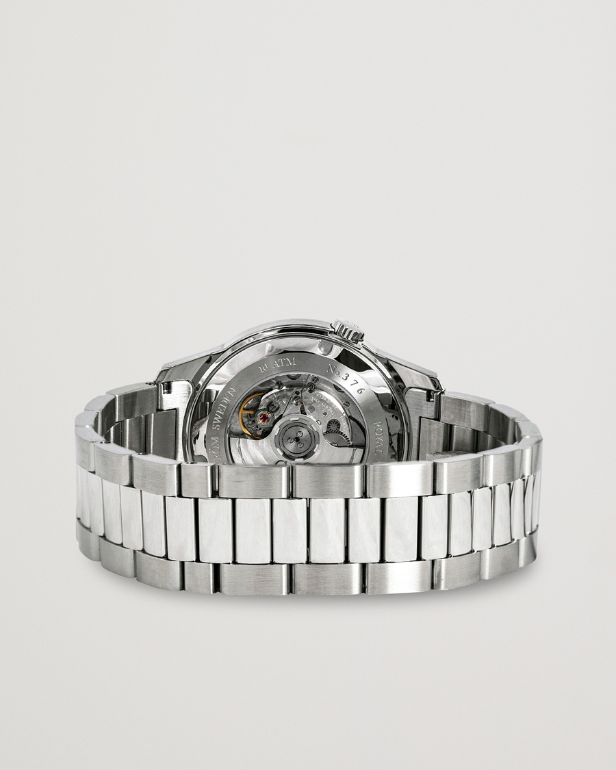 Herren | Sjöö Sandström Royal Steel Classic 41mm White and Steel | Sjöö Sandström | Royal Steel Classic 41mm White and Steel