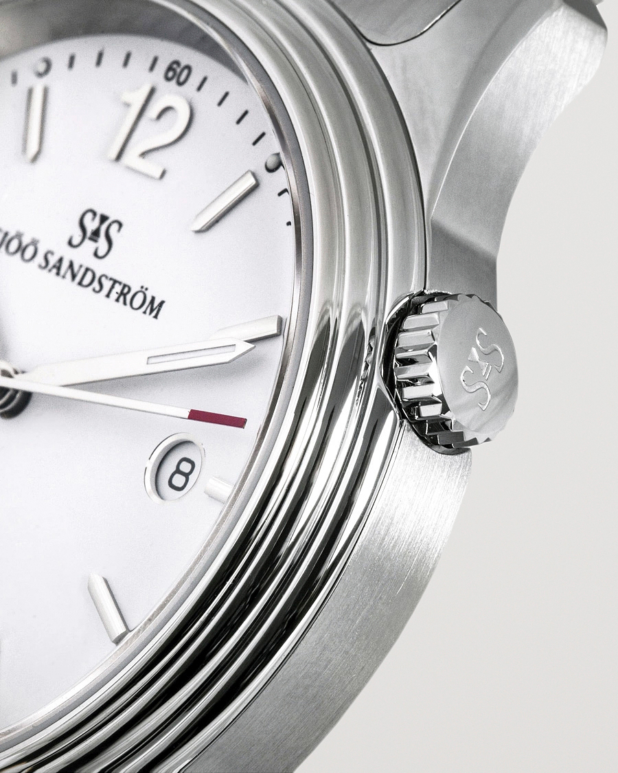 Herren | Sjöö Sandström Royal Steel Classic 41mm White and Steel | Sjöö Sandström | Royal Steel Classic 41mm White and Steel