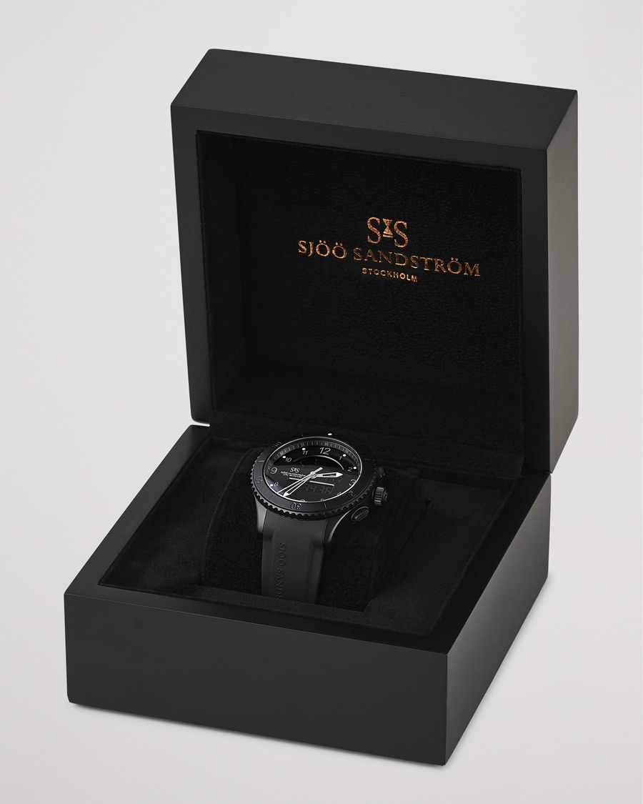 Herren | Sjöö Sandström UTC Skydiver 44,2mm Black Night and Black Rubber | Sjöö Sandström | UTC Skydiver 44,2mm Black Night and Black Rubber