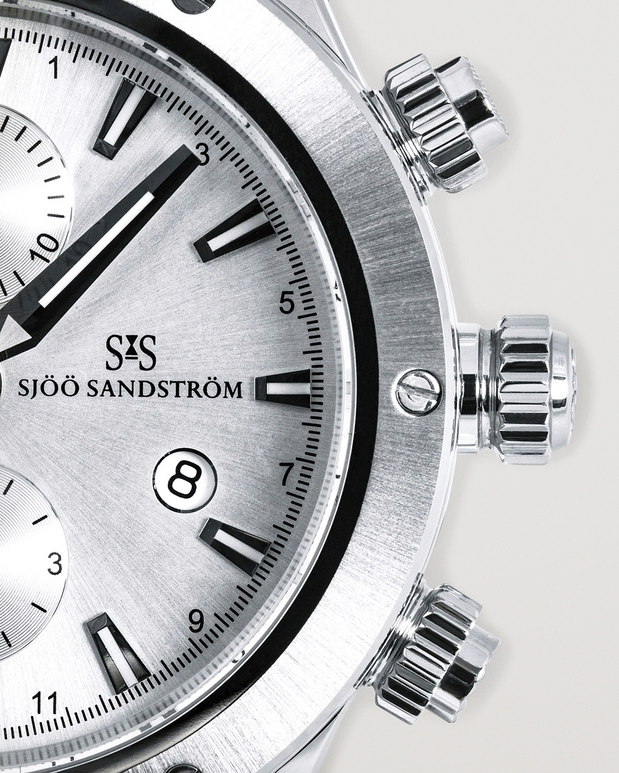 Herren | Sjöö Sandström UTC Extreme 44,2mm Silver and Black Rubber | Sjöö Sandström | UTC Extreme 44,2mm Silver and Black Rubber