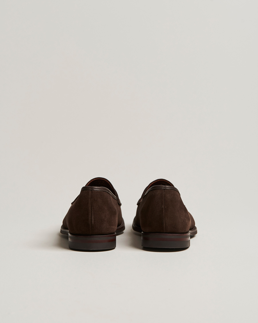 Herren | Loafer | Crockett & Jones | Harvard City Sole Dark Brown Suede