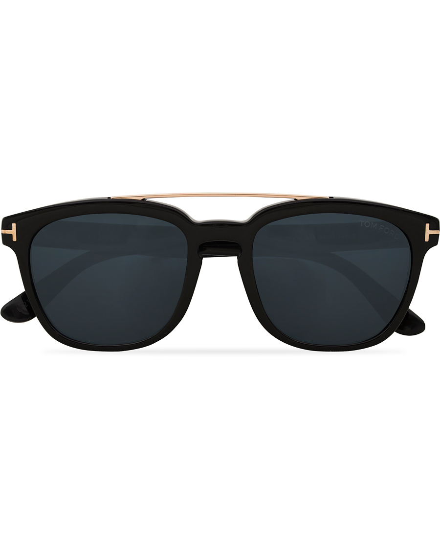 Herren | Tom Ford Holt FT0516 Sunglasses Shiny Black/Smoke | Tom Ford | Holt FT0516 Sunglasses Shiny Black/Smoke