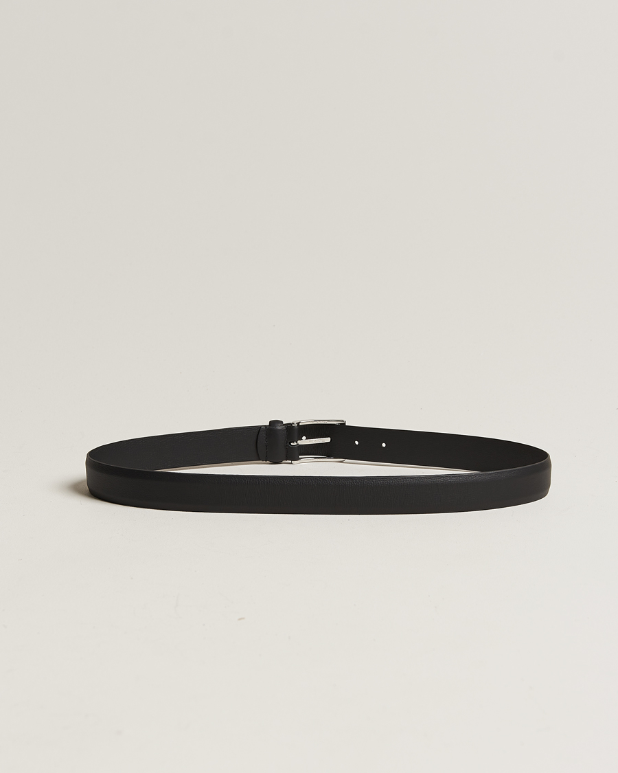 Herren | Bald auf Lager | Anderson's | Double Nappa Calf 3 cm Belt Black