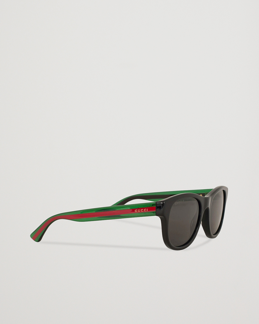 Herren | Gucci GG0003S Sunglasses Black/Green/Grey | Gucci | GG0003S Sunglasses Black/Green/Grey