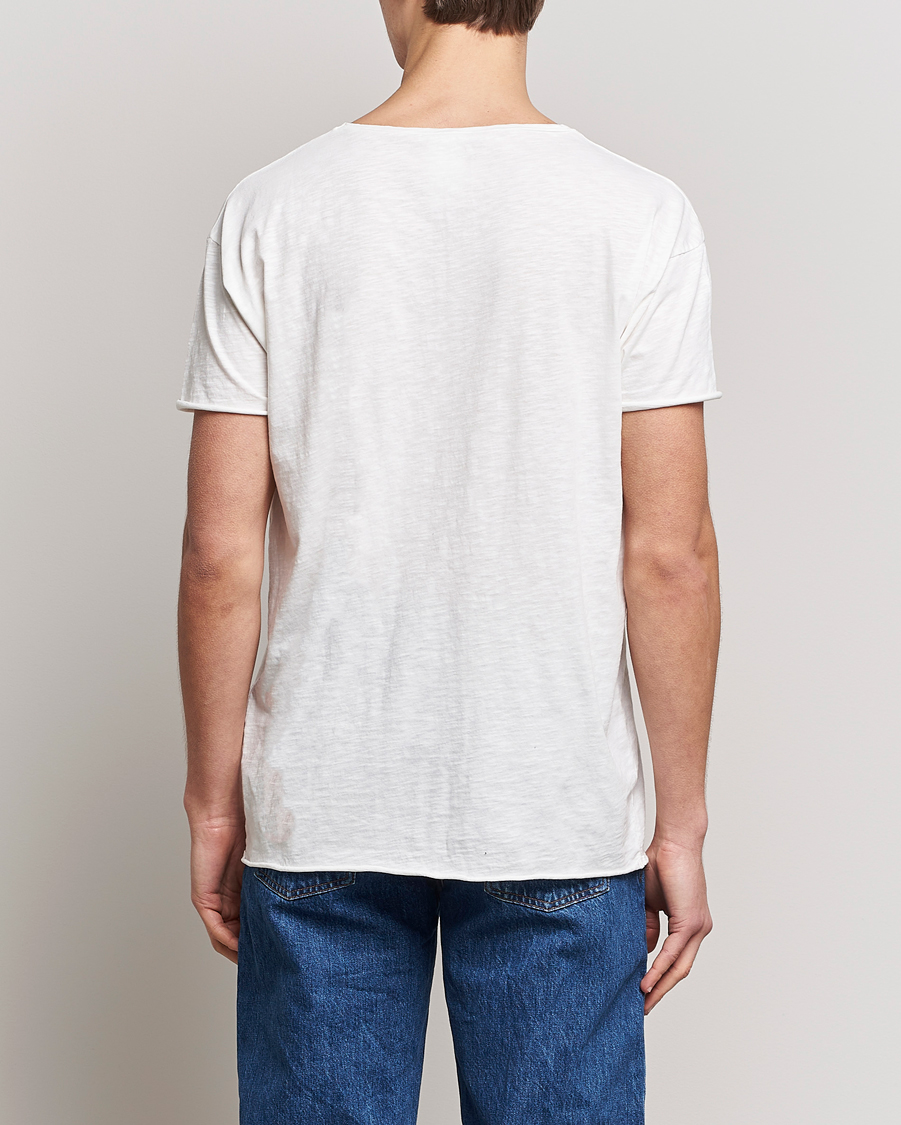 Herren | T-Shirts | Nudie Jeans | Roger Slub Crew Neck Tee Off White