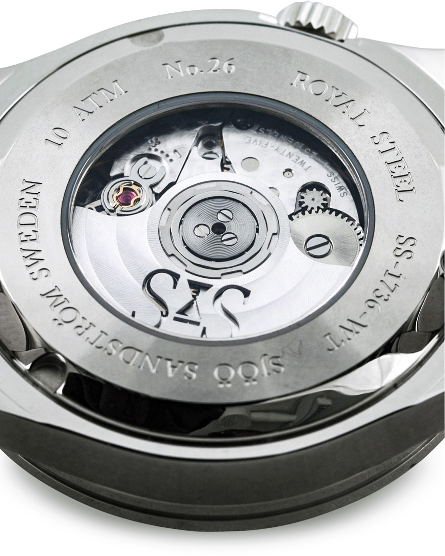 Herren | Sjöö Sandström Royal Steel Worldtimer 36mm Grey with Steel | Sjöö Sandström | Royal Steel Worldtimer 36mm Grey with Steel