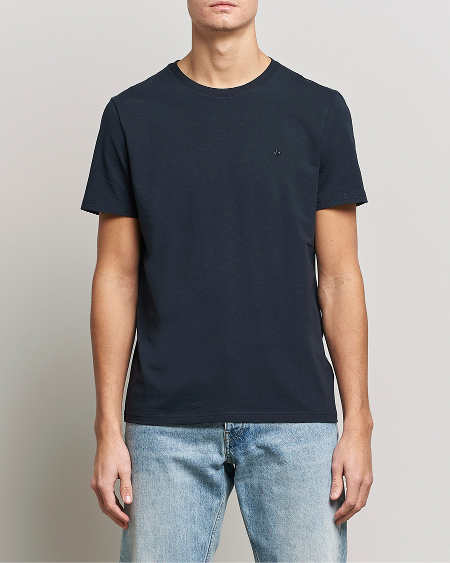 Herren | T-Shirts | Morris | James Crew Neck Tee Navy