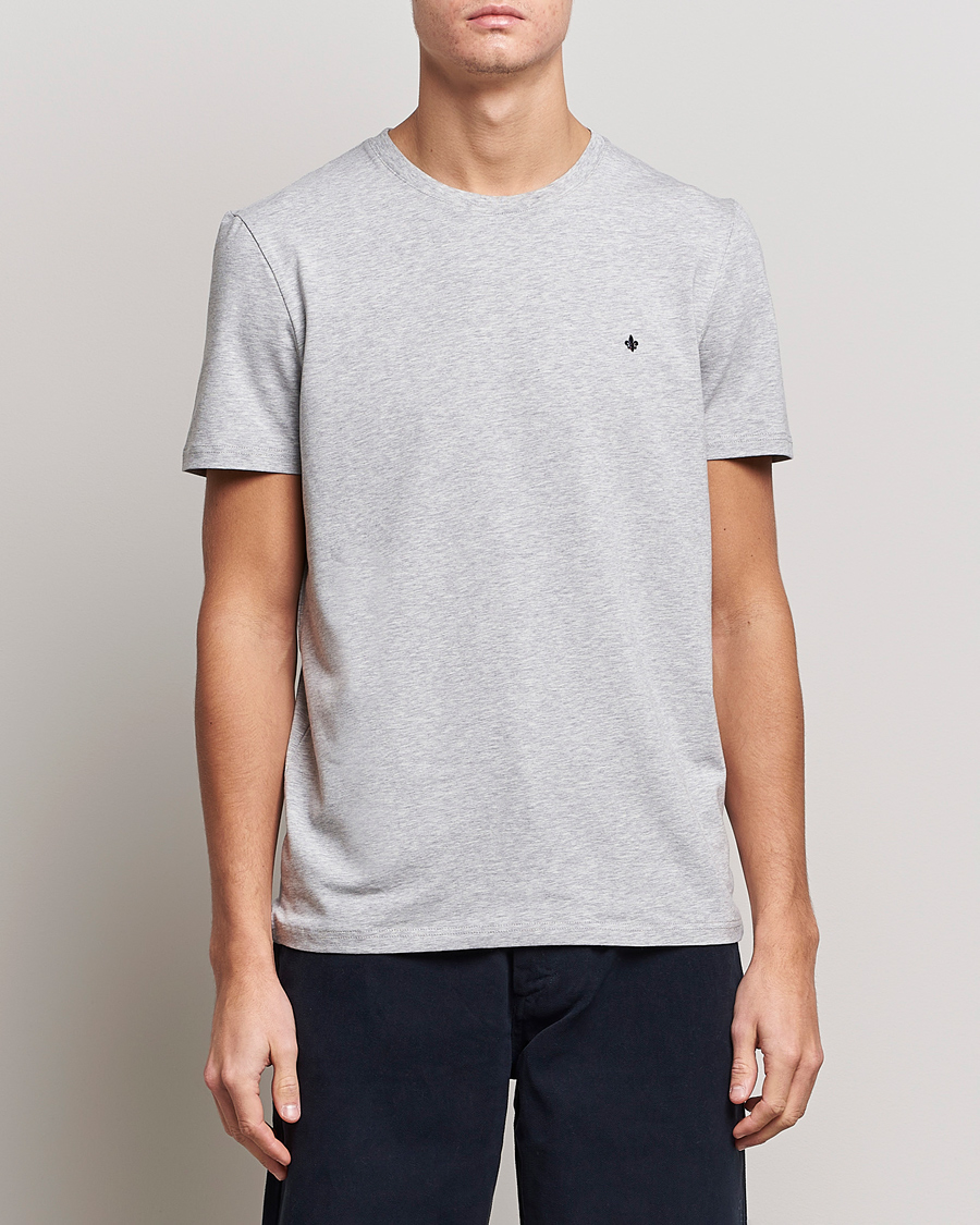 Herren | Kurzarm T-Shirt | Morris | James Crew Neck Tee Grey Melange