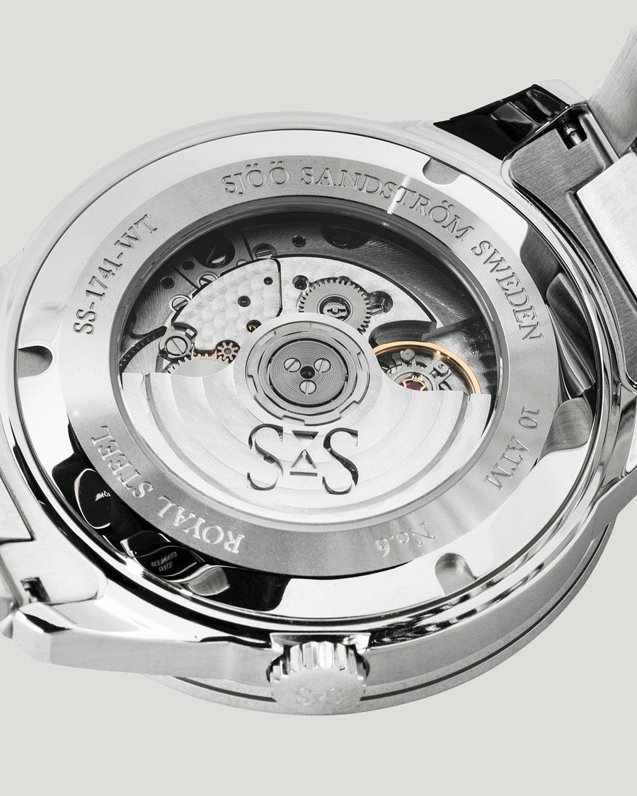 Herren | Sjöö Sandström Royal Steel Worldtimer 41mm Black with Steel | Sjöö Sandström | Royal Steel Worldtimer 41mm Black with Steel