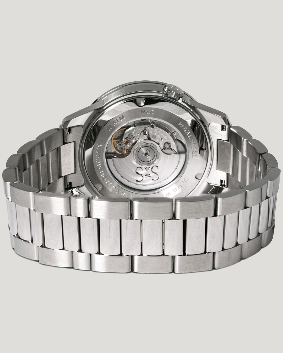 Herren | Sjöö Sandström Royal Steel Worldtimer 41mm Black with Steel | Sjöö Sandström | Royal Steel Worldtimer 41mm Black with Steel