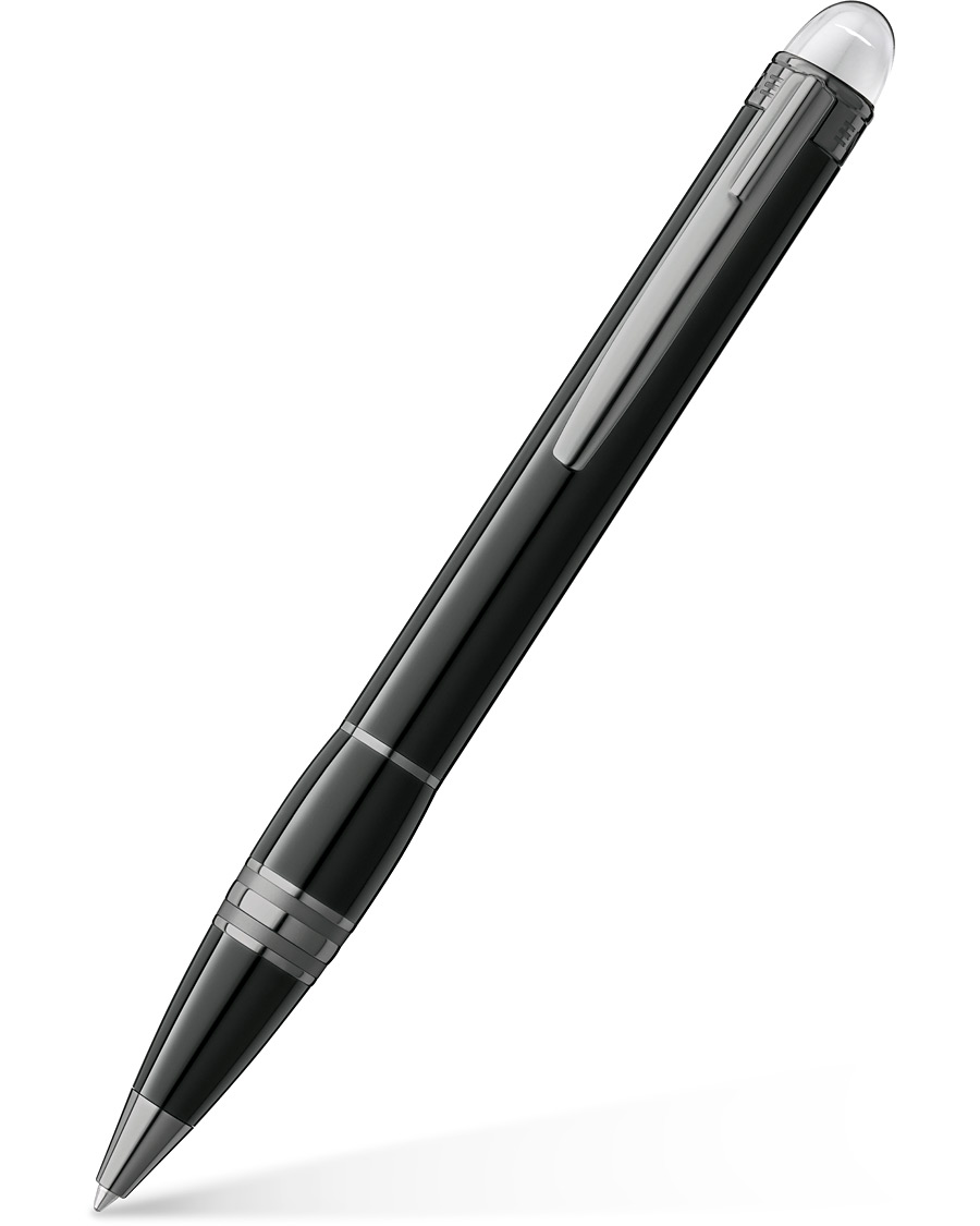 Herren | Montblanc StarWalker Midnight Ballpoint Pen Black Resin Platinum Line | Montblanc | StarWalker Midnight Ballpoint Pen Black Resin Platinum Line
